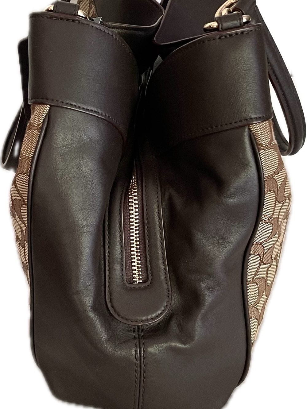 Coach Lexy Signature Jacquard & Leather Shoulder Bag - Picture 5 of 10